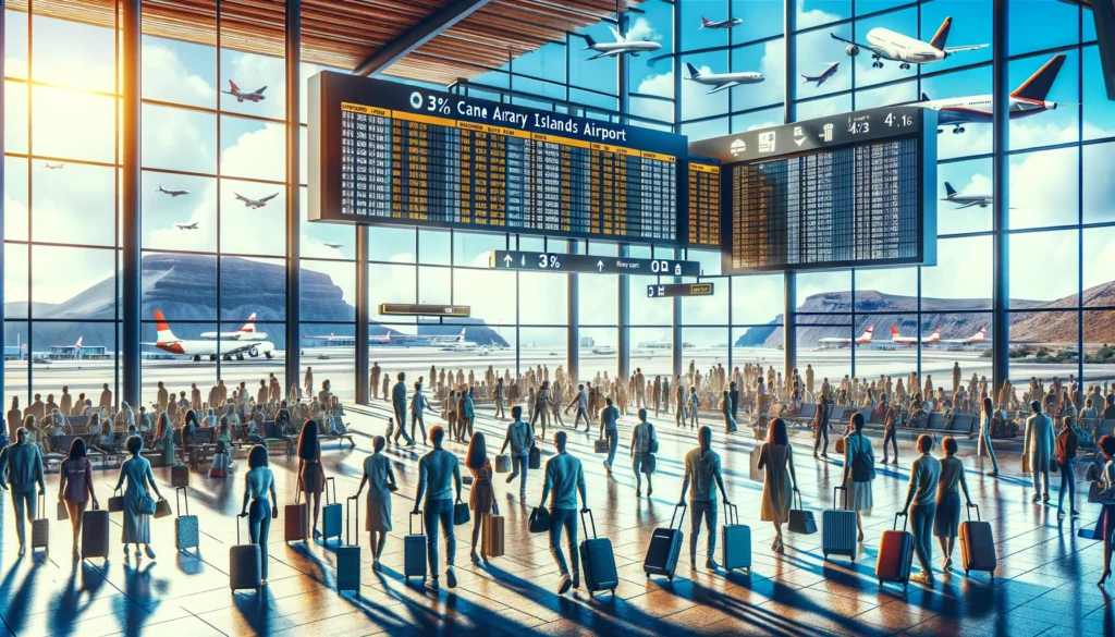 Canary Islands airports show a 4 increase in passenger traffic in April 2024