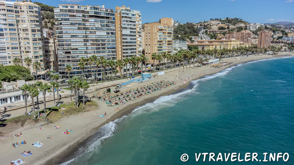 Zonas de praia de Málaga - Espanha