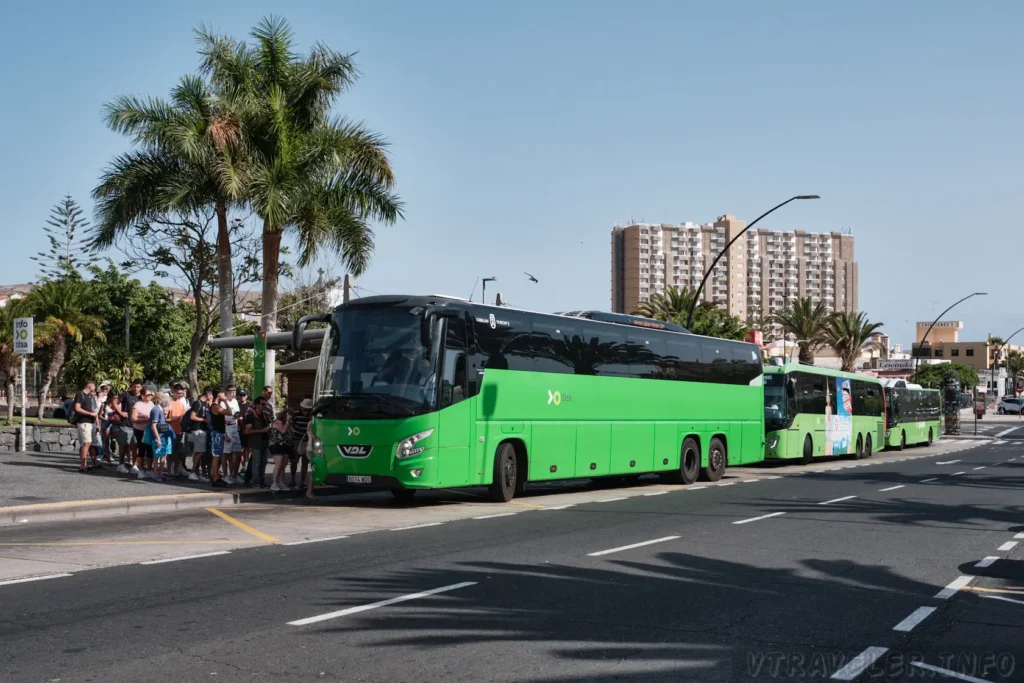 Autocarros de passageiros em Tenerife - TITSA