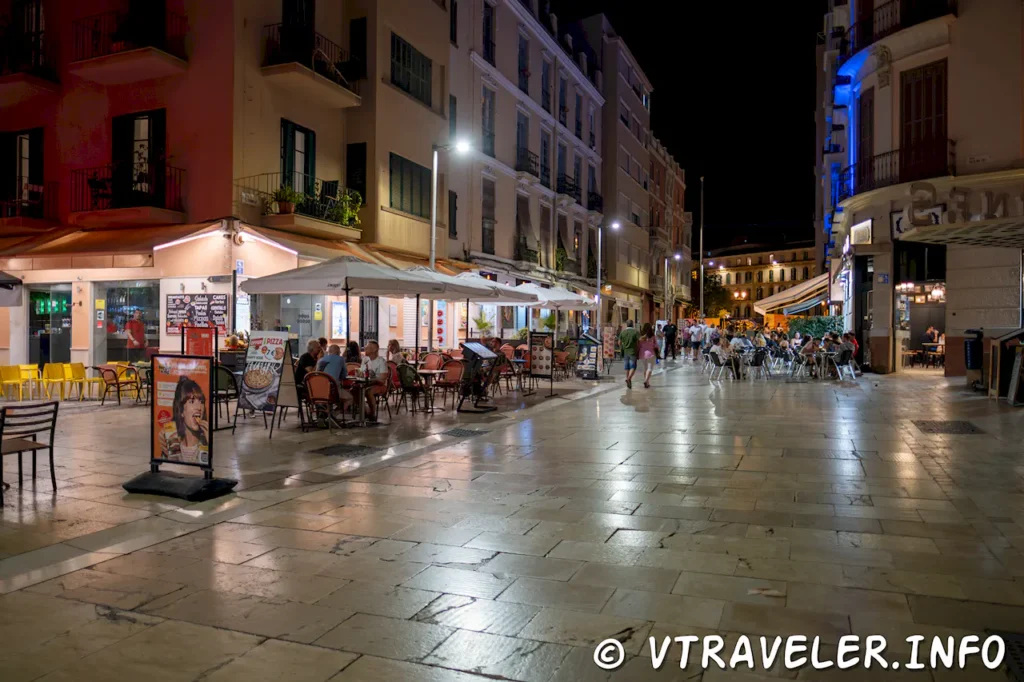 Restaurantes y vida nocturna en Málaga - España