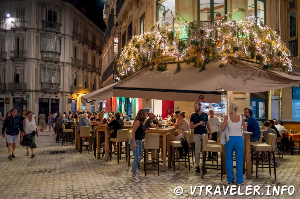 Restaurantes y vida nocturna en Málaga - España