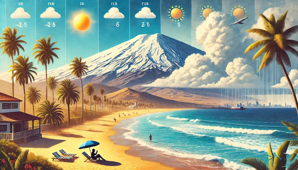 El tiempo en Tenerife en febrero