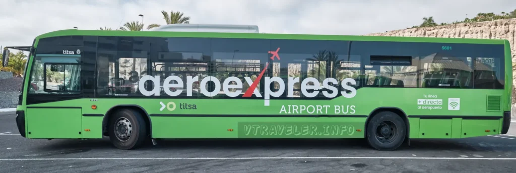 Aeroexpress - bus pour l'aéroport de TITSA TENERIFE