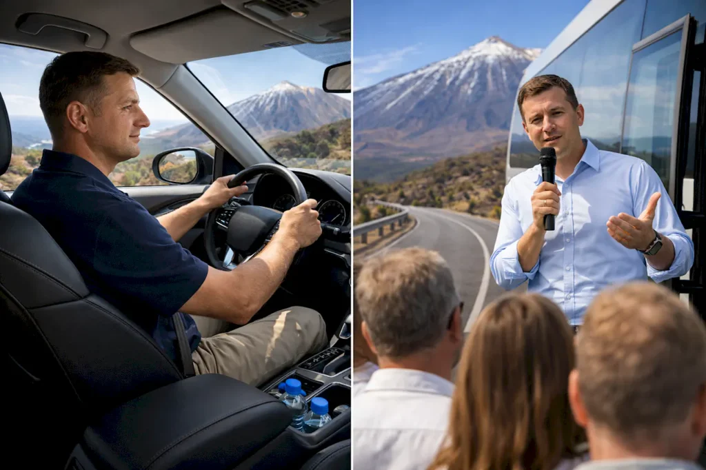 Услуги водителя на Тенерифе — заказать с авто 5 Разница между водителем и гидом-экскурсоводом