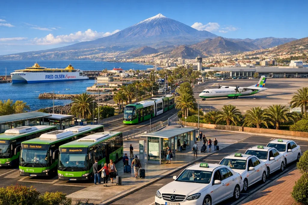 Транспорт на Тенерифе — как передвигаться по острову и между островами 2 Транспорт Тенерифе: автобусы, такси, цены и маршруты